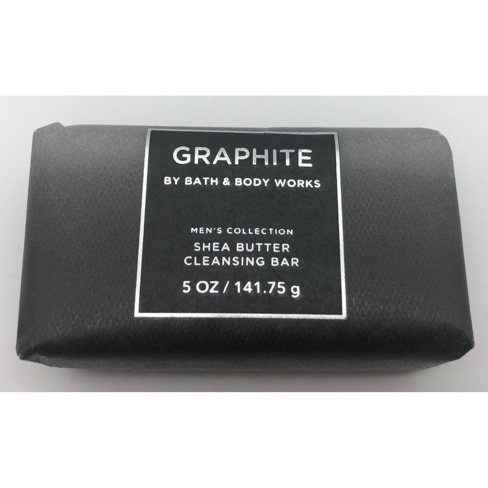 Bath & Body Works Graphite Mens Collection Shea Butter Cleansing Soap Bar 5 oz